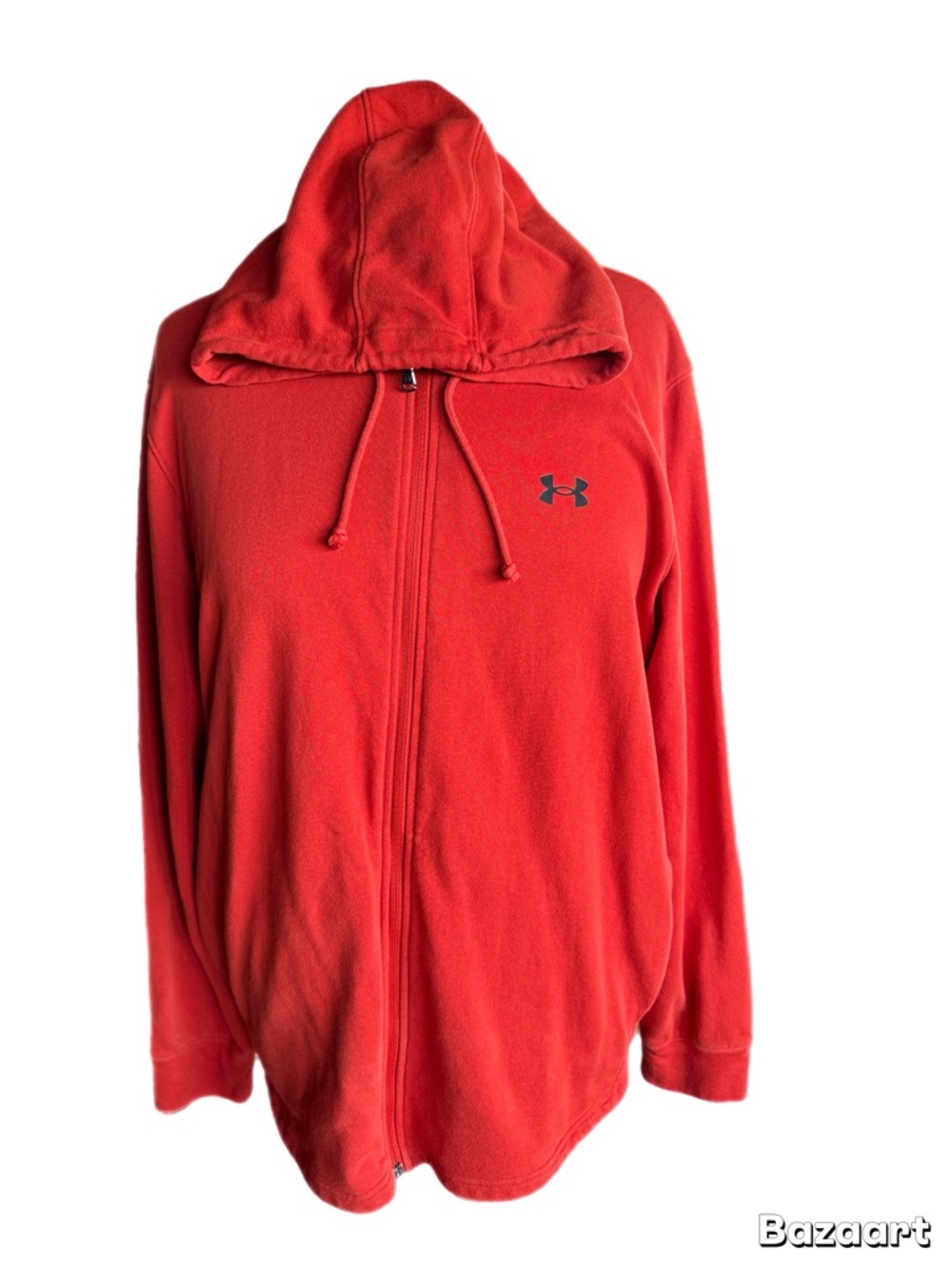 Under Armour Red /Orange Zip-Up Hooded sweatshirt